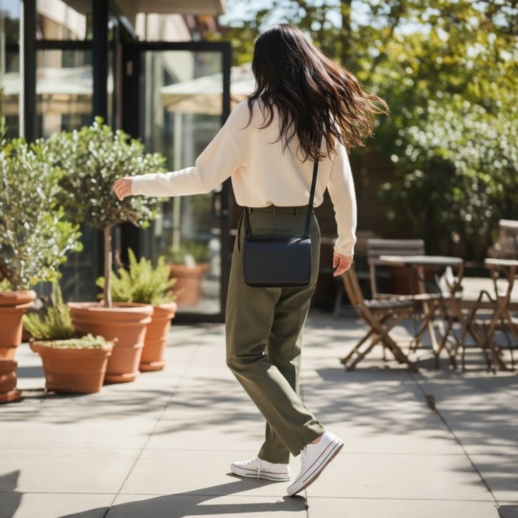 Aunts & Uncles Magnolia Umhängetasche jet black